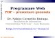 Programare Web - PHP (o prezentare generala)