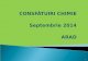 CONSFĂTUIRI CHIMIE Septembrie 2014 ARAD - · PDF fileConcursul național de chimie și fizică “Impuls Perpetuum” (ediția a XXII-a), Tulcea, 12-16 august 2014 Sesiunea de comunicări